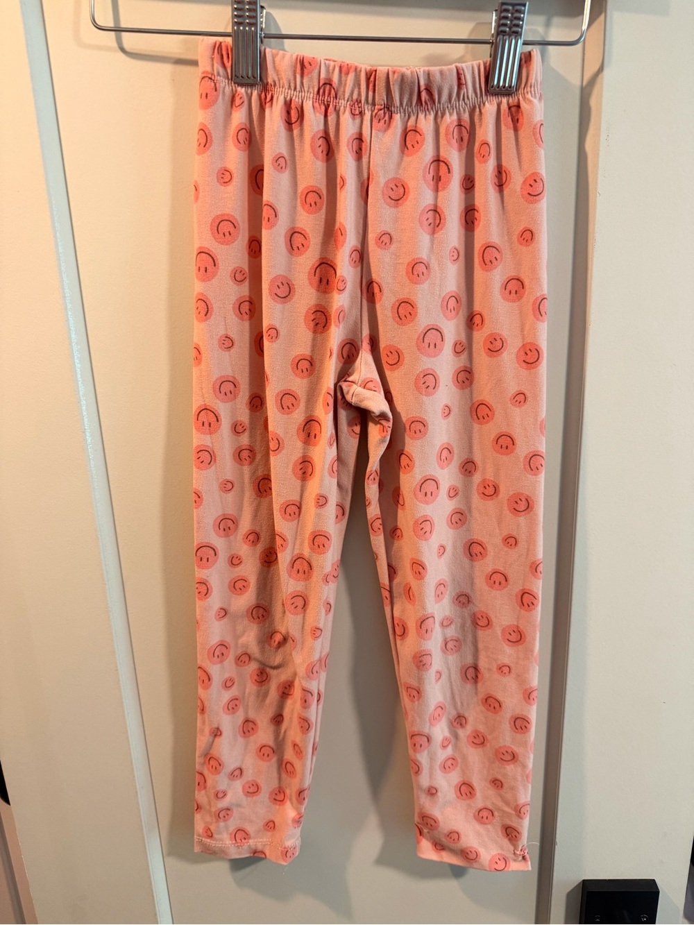 Girls' Pink Smiley Face Pajama Pants